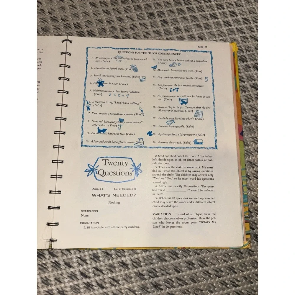 Vintage 1964 Hardcover Betty Crocker's Parties for Children Games Fun Food Guide